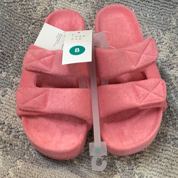 Womens Remi platform slides - a new day - coral orange - multiple sizes - new - Picture 4 of 8